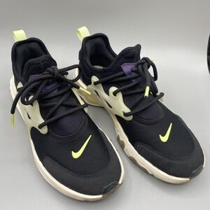 Nike shoes React Presto Youth 5Y Black Gravity Barely Volt Purple BQ4002-012